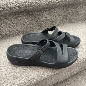 Skechers Black Foamies Arch Fit Slide Sandals